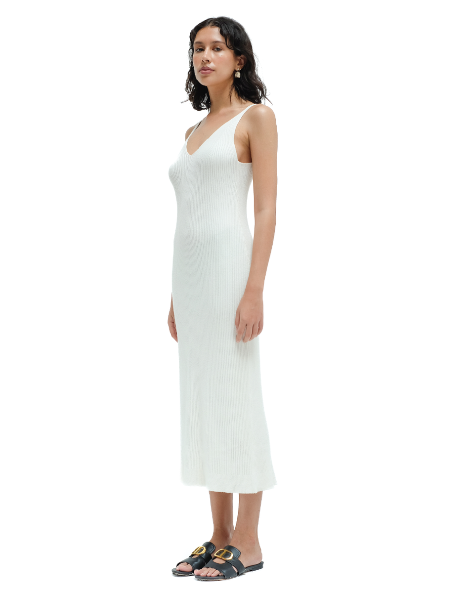 【未使用】ENOF pear skin dress ecru size2 未使用】ENOF pear skin dress ecru size1