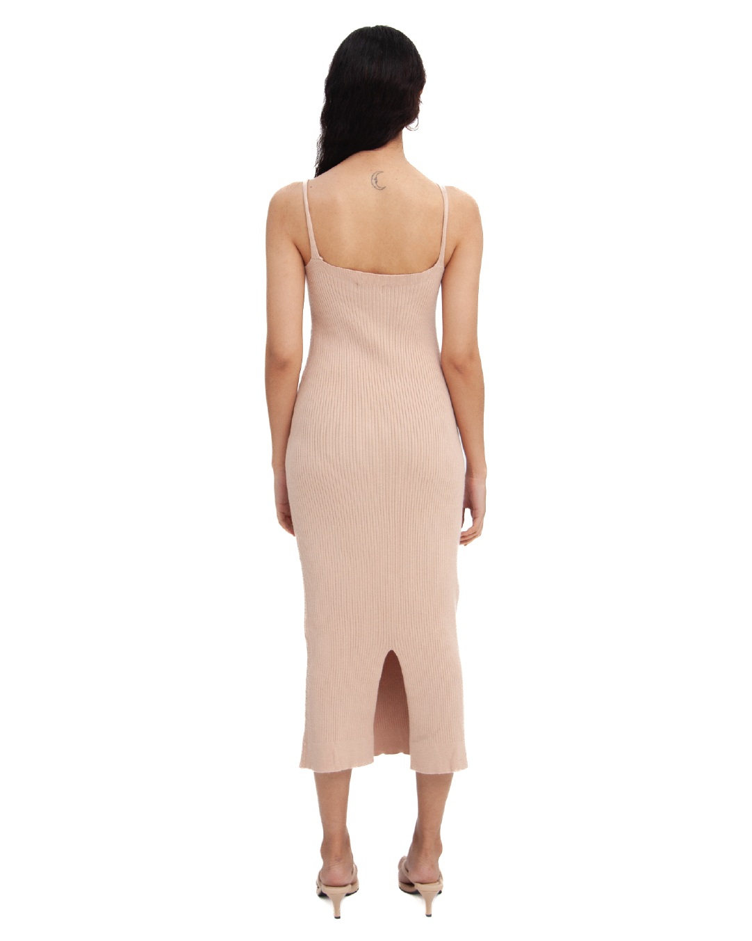 Zephyr knit dress in Nude – Nomie Studio Zephyr knit dress in Nude – Nomie Studio