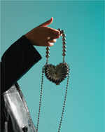 Load image into Gallery viewer, &#39;Gilded Heart&#39; metal purse
