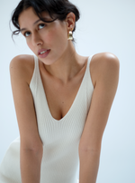 Load image into Gallery viewer, Zephyr knit dress in Cream
