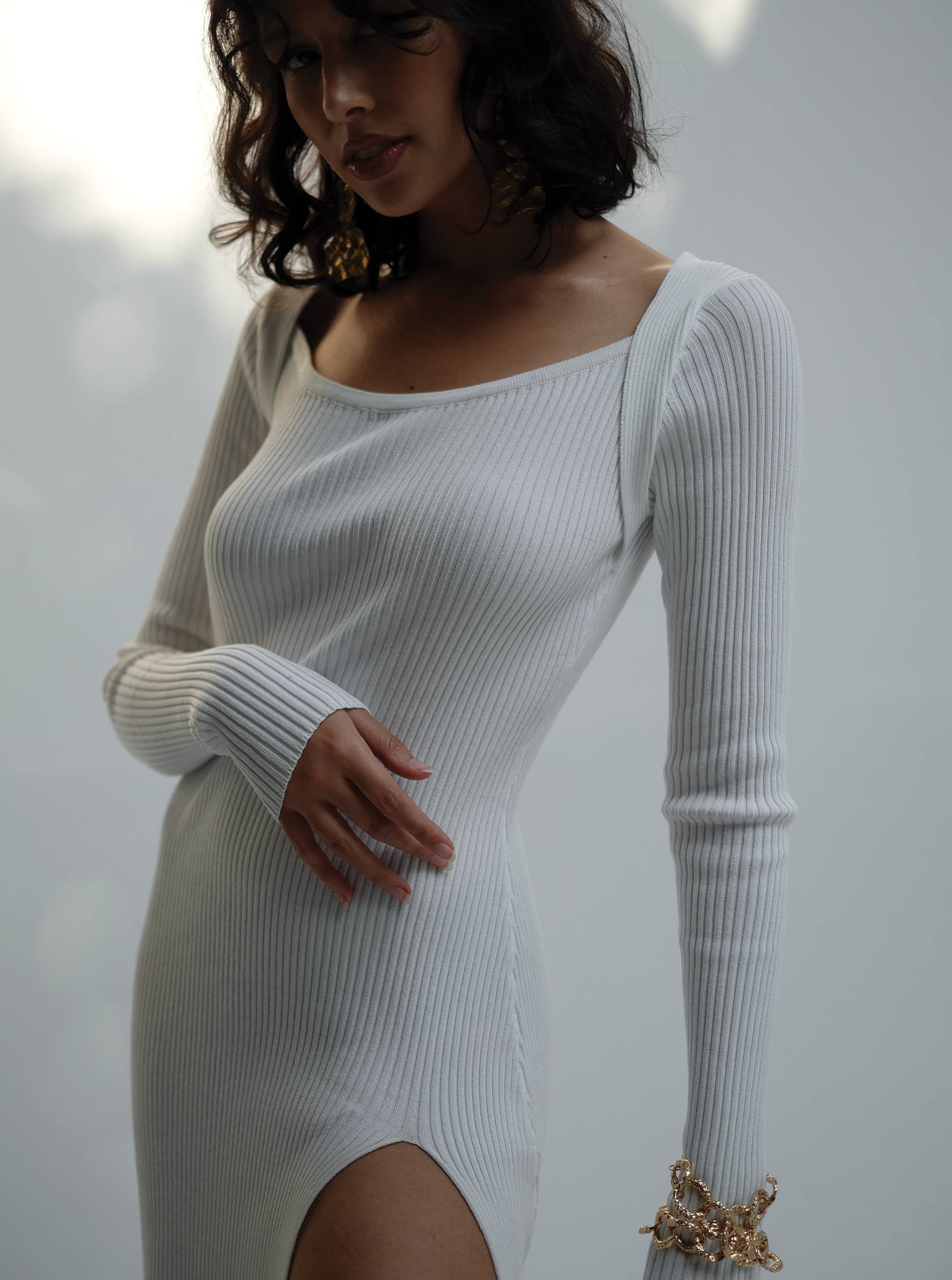 Ginny Knit dress in White