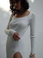 Load image into Gallery viewer, Ginny Knit dress in White
